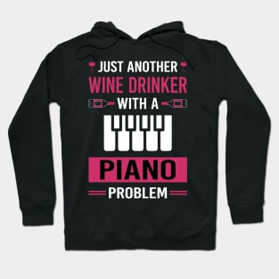 Wine Drinker Piano Pianist Hoodie